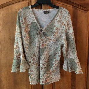 Route 66 Multicolor Paisley Blouse